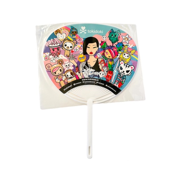 Tokidoki Hand Fans Unicorno Donutella Cactus Cute Colorful Designs Lot of 4 NEW - Picture 6 of 9